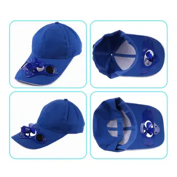 Спортивная шляпа с регулируемой защитой, вентилятор на солнечной батарее, Летняя уличная бейсболка, солнцезащитная шляпа для путешествий