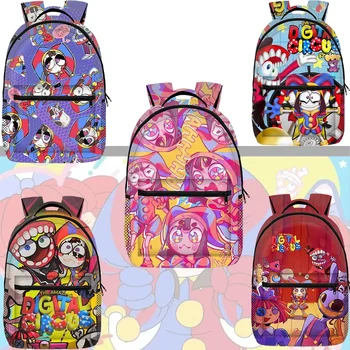 Удивительный рюкзак Digital Circus Bag, школьный рюкзак Digital Circus, Многоцветный школьный рюкзак Digital Circus, рождественские подарки для детей