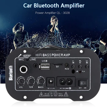 Универсальный автомобильный аудиоусилитель AMP MP3 микрофон SD USB DVD Стерео HiFi Басы Мощность Пульт дистанционного управления Автомобильные аудиоаксессуары