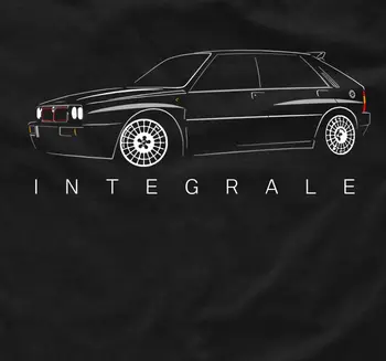 Футболка Lancia Delta integrale rally shirt классическая футболка turbo