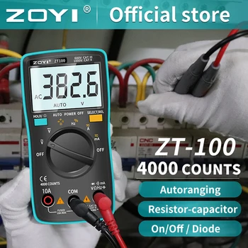 Цифровой мультиметр ZOYI Амперметр Вольтметр Частота Сопротивления измеритель подсветки напряжение Частота Диода ZT98 ZT100 ZT101