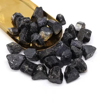 Черный Турмалин, Необработанные натуральные камни, Кристаллы Оптом, Целебный Необработанный драгоценный камень, образец минерала, Нерегулярная энергия магнетизма
